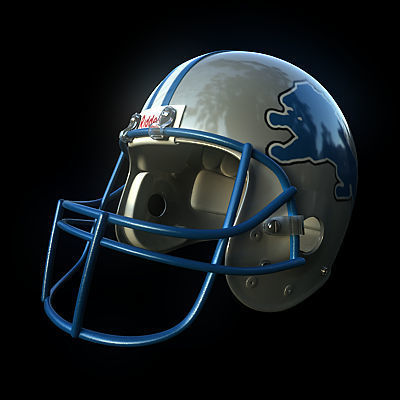 NFL Helmets Pack 3D model_11