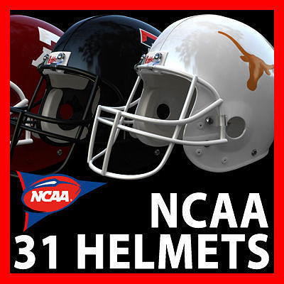 NCAA Helmets Pack 3D model