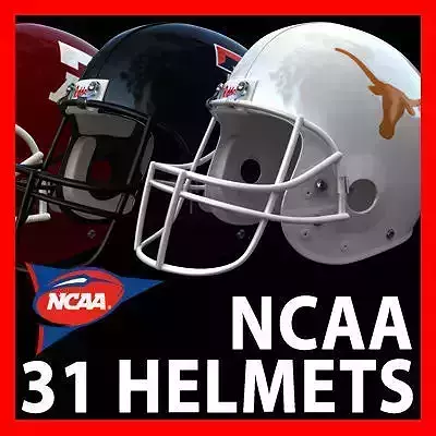 NCAA Helmets Pack 3D model