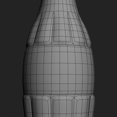 Coca Cola Coke Bottles Pack 3D model_2