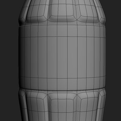 Coca Cola Coke 1L 2L Bottle 3D model_3