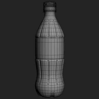 Coca Cola Coke 1L 2L Bottle 3D model_2