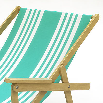 Beach Chair and Sun Umbrella 3D model_3