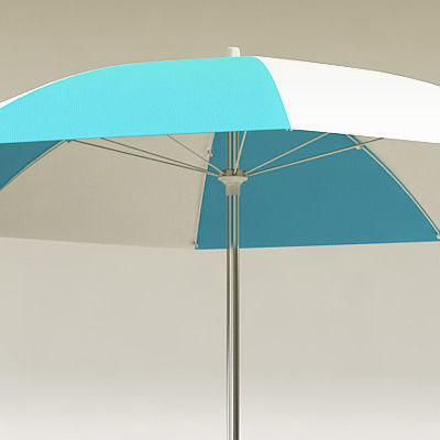 Beach Chair and Sun Umbrella 3D model_2