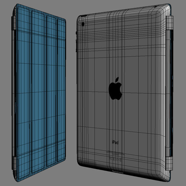 Apple iPhone 5 iPad 3 Smart Cover 3D model_37