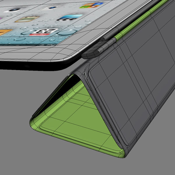 Apple iPhone 5 iPad 3 Smart Cover 3D model_36