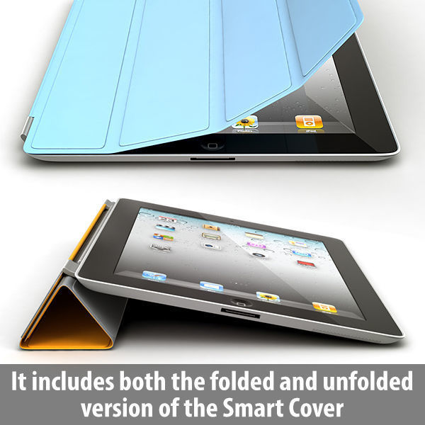 Apple iPhone 4S iPad 3 Smart Cover 3D model_7