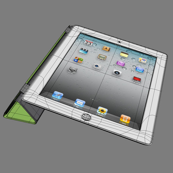 Apple iPhone 4S iPad 3 Smart Cover 3D model_37