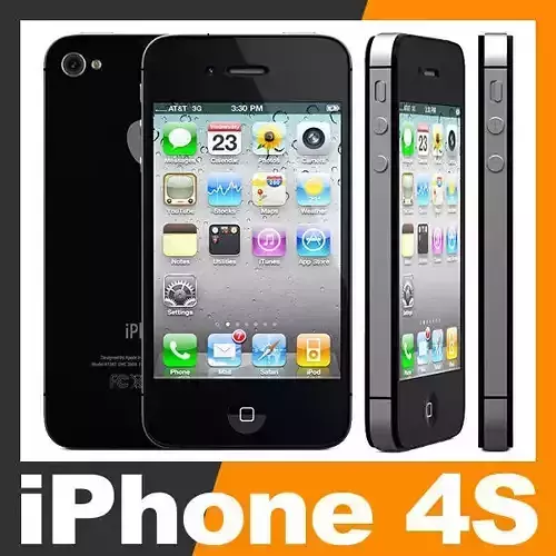 Apple iPhone 4S 3D model