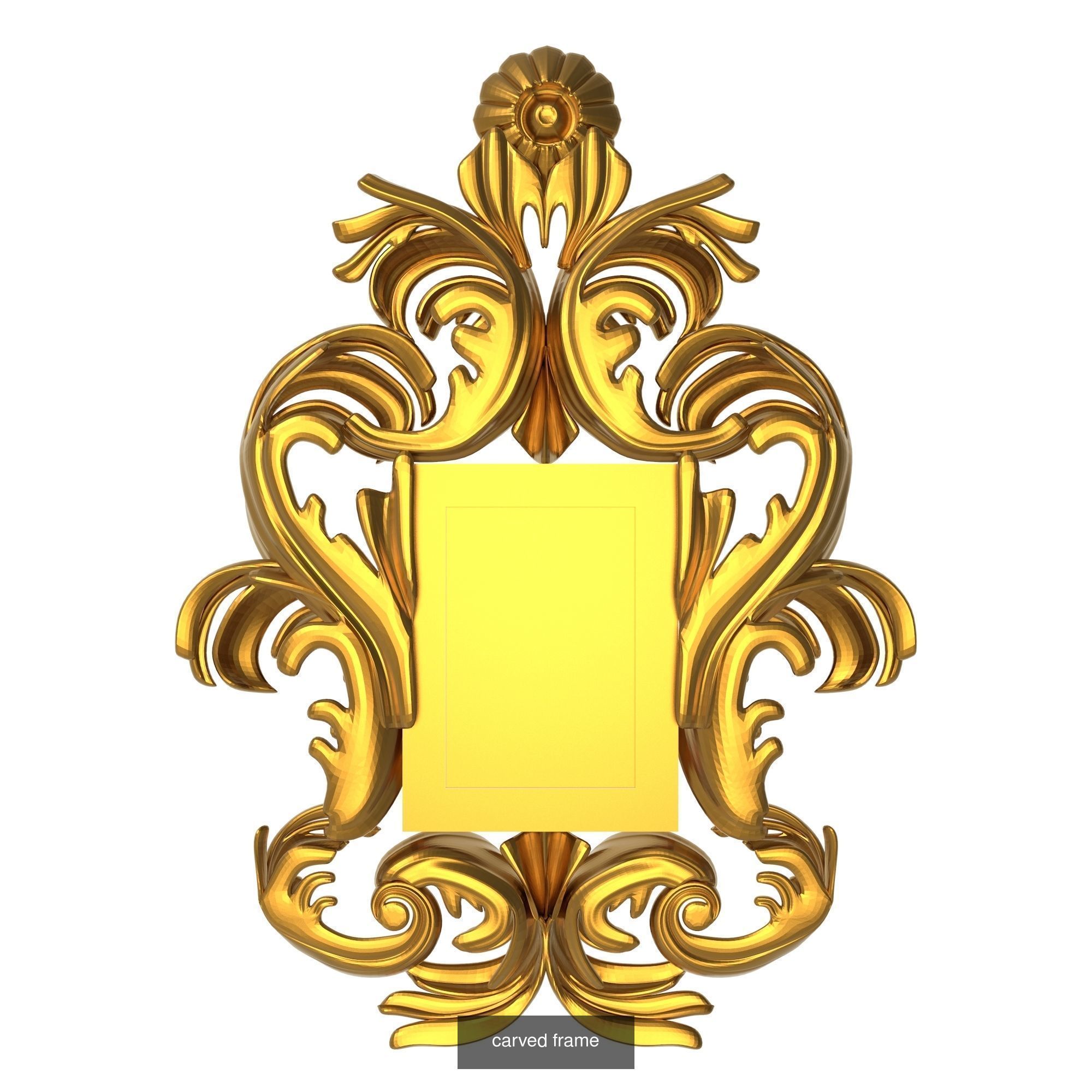 10 carved frames set 3D Model Collection_4