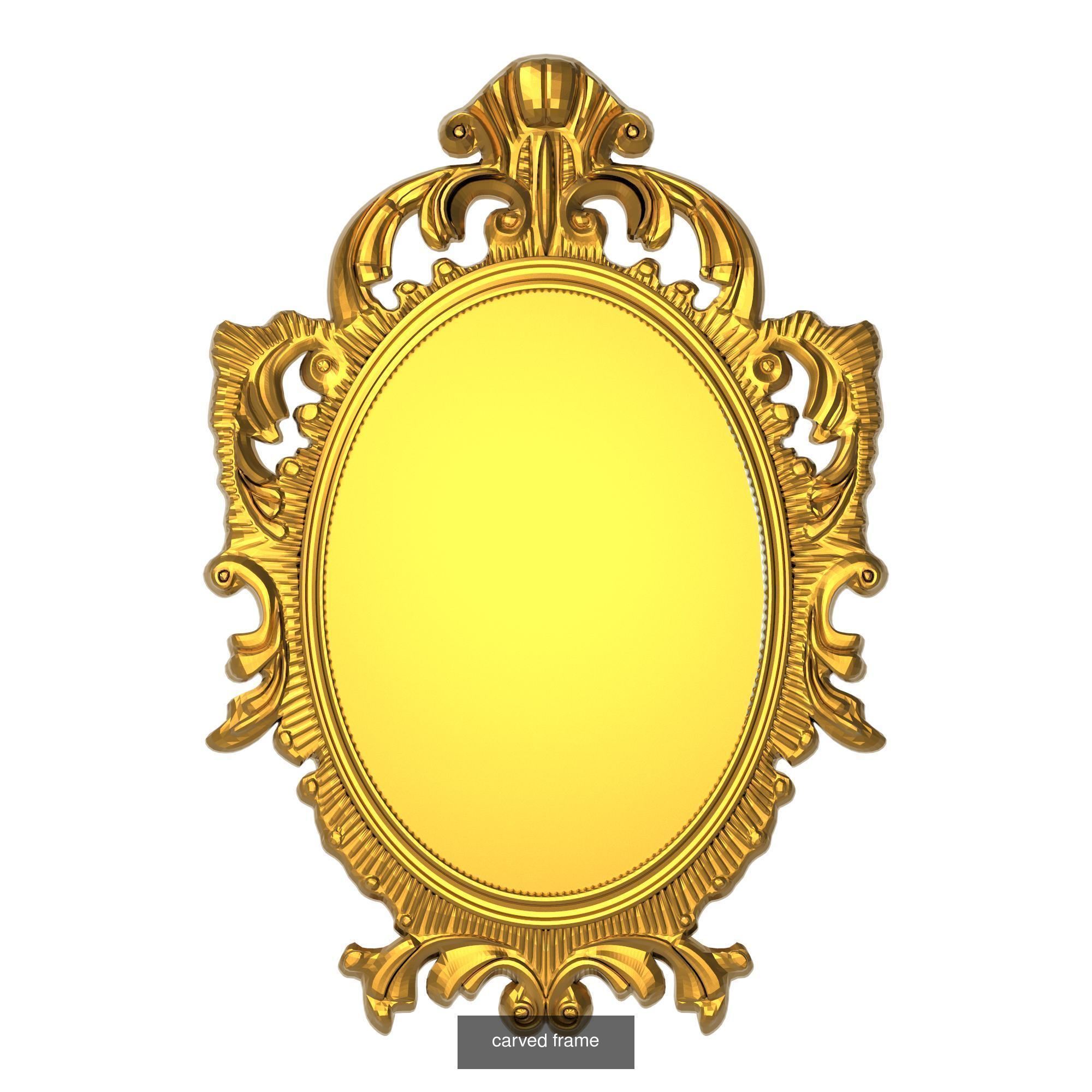 10 carved frames set 3D Model Collection_2