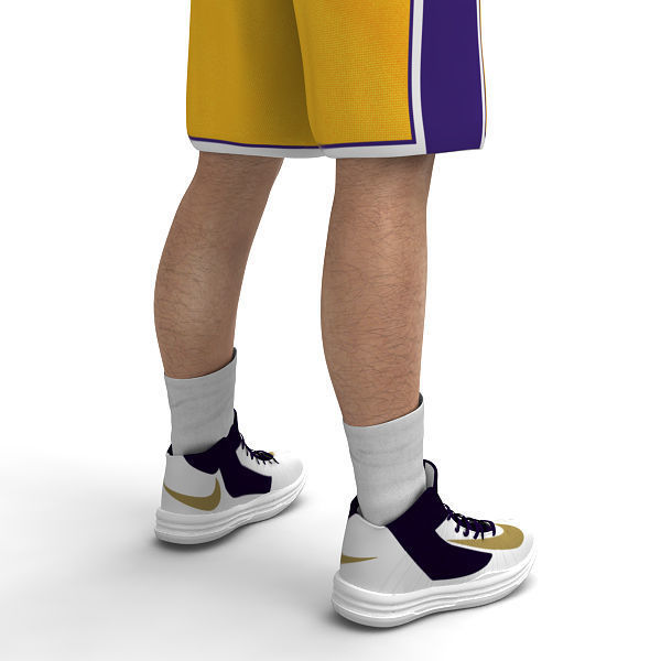 Rigged Basketball Players - NBA Pack 3D model_15