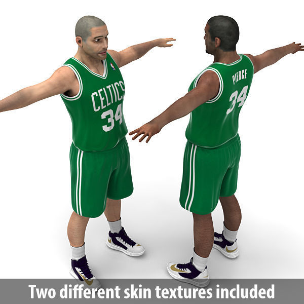 Rigged Basketball Players - NBA Pack 3D model_6