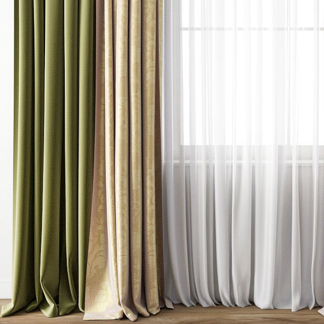 Curtain 145 3D model_1