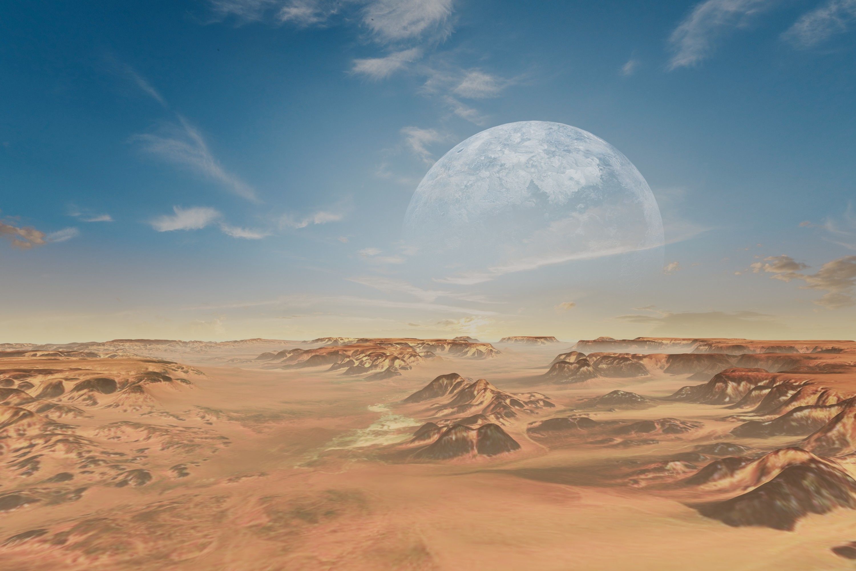 Alien Planet Sci-Fi Fantasy Scenery 3D model_2