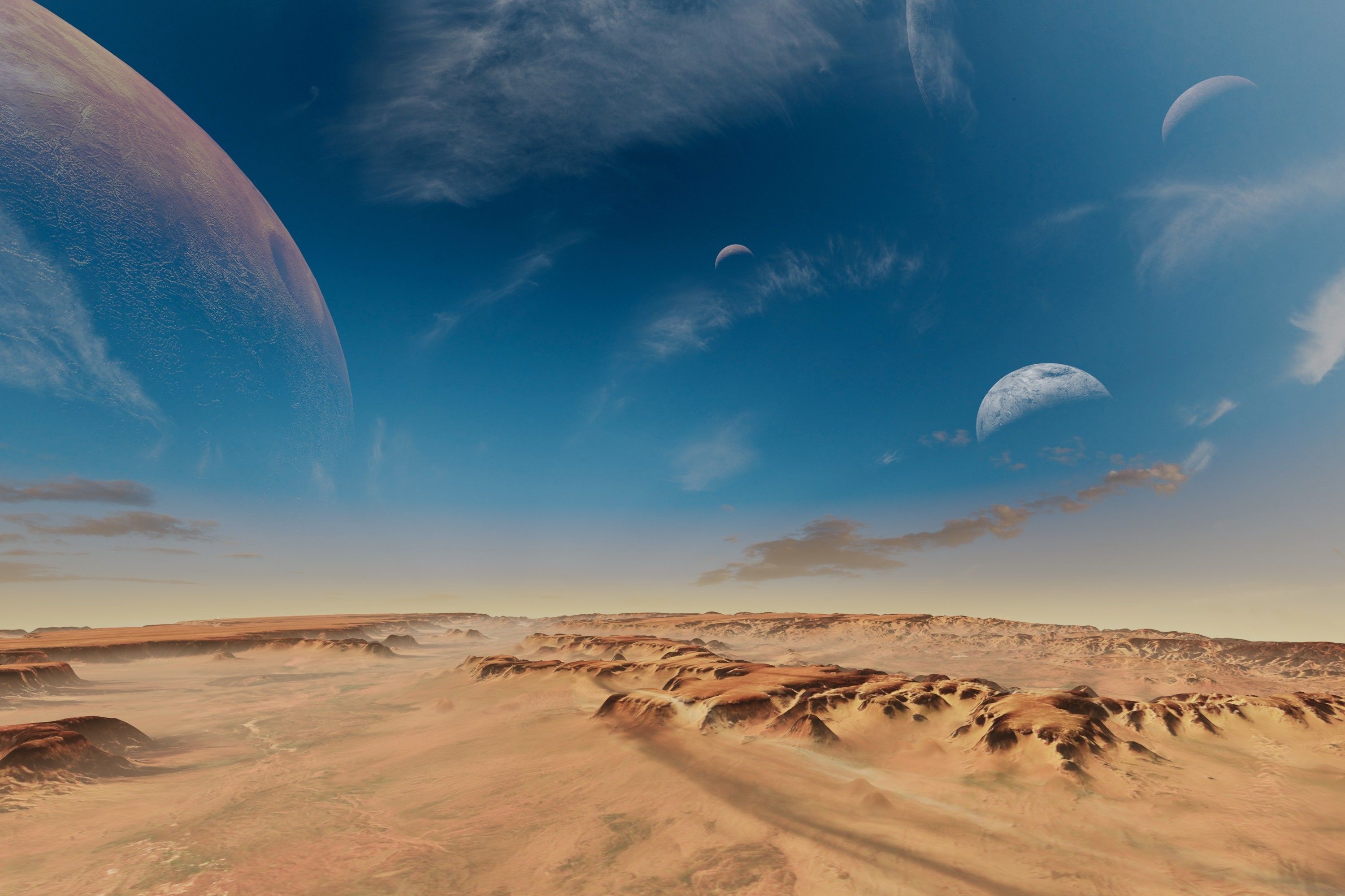 Alien Planet Sci-Fi Fantasy Scenery 3D model_12