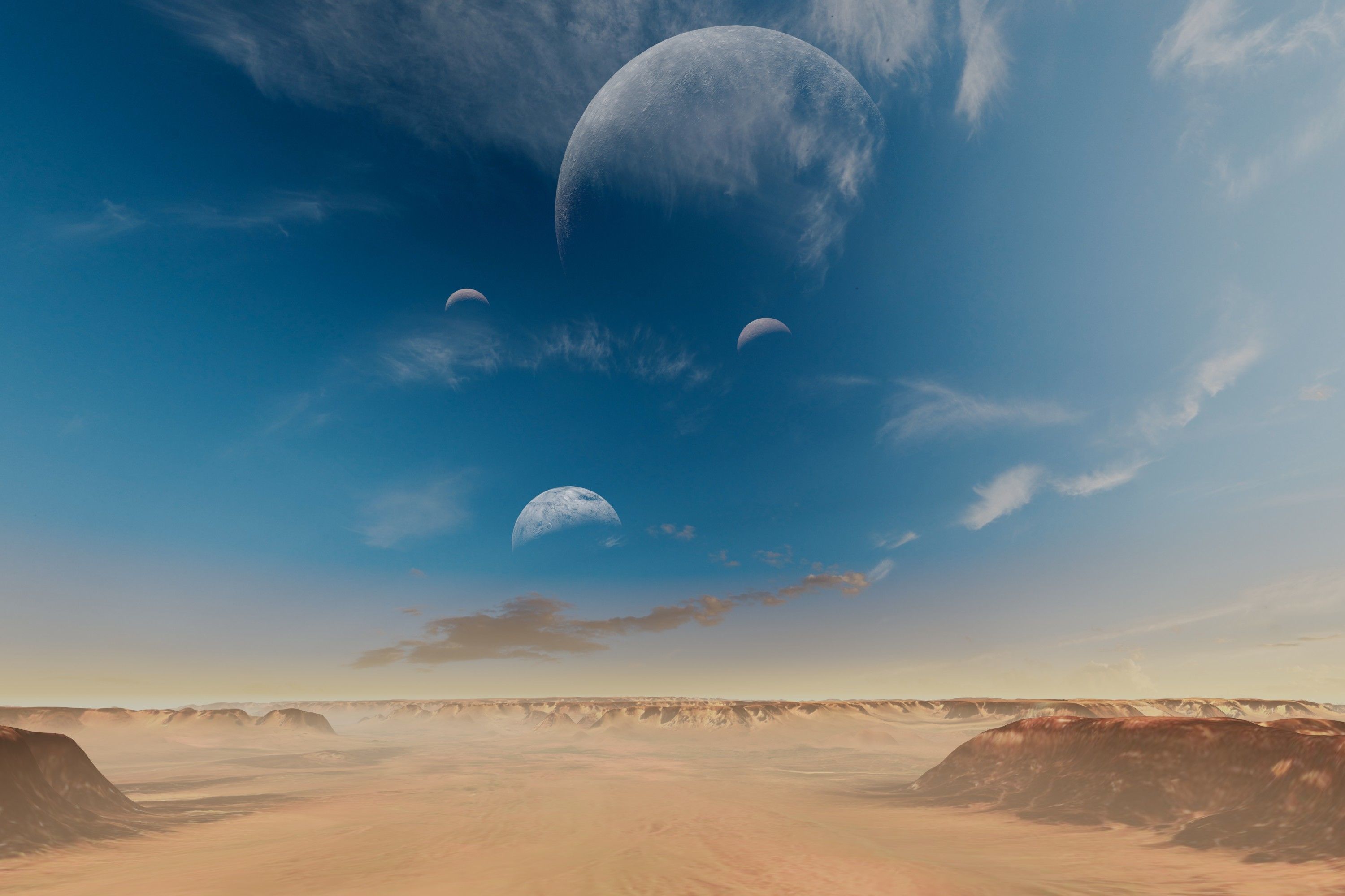 Alien Planet Sci-Fi Fantasy Scenery 3D model_1