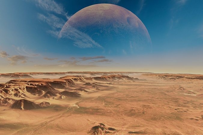Alien Planet Sci-Fi Fantasy Scenery 3D model