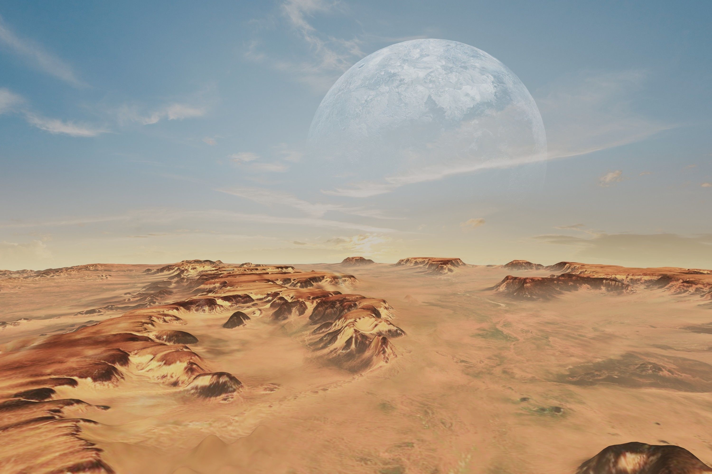 Alien Planet Sci-Fi Fantasy Scenery 3D model_9