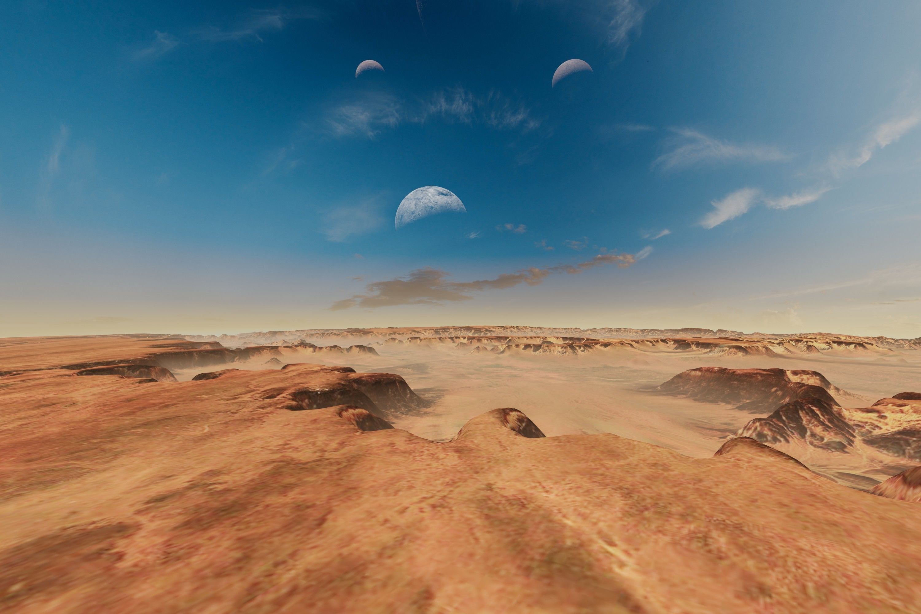 Alien Planet Sci-Fi Fantasy Scenery 3D model_8