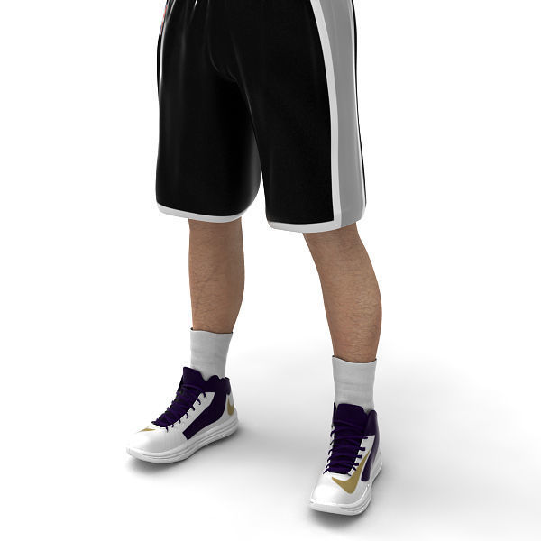 Rigged Basketball Player - San Antonio Spurs 3D model_7