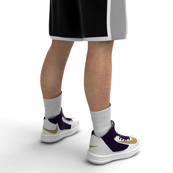 Rigged Basketball Player - San Antonio Spurs 3D model_9