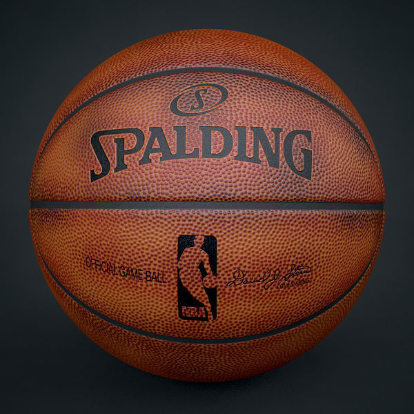Spalding NBA Official Basketball Game Balls Pack 3D model_4