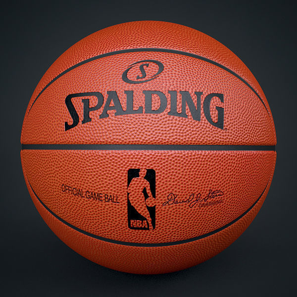 Spalding NBA Official Basketball Game Balls Pack 3D model_3