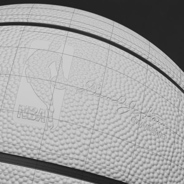 Spalding NBA Official Basketball Game Balls Pack 3D model_17