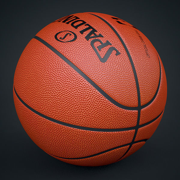 Spalding NBA Official Basketball Game Balls Pack 3D model_7