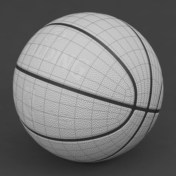 Spalding NBA Official Basketball Game Balls Pack 3D model_15