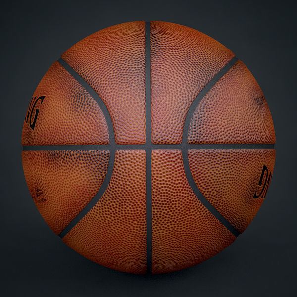 Spalding NBA Official Basketball Game Balls Pack 3D model_6