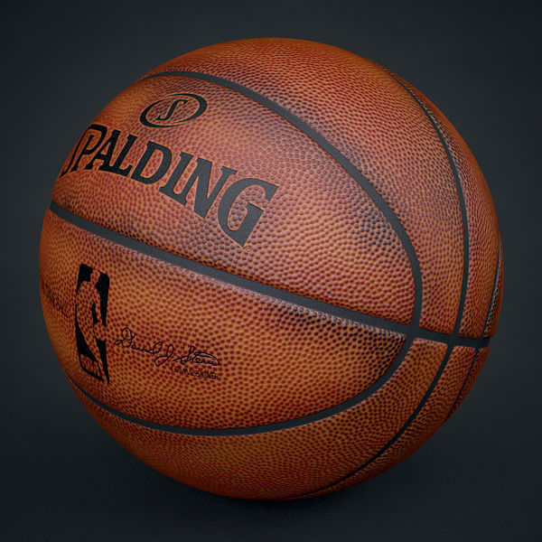 Spalding NBA Official Basketball Game Balls Pack 3D model_2