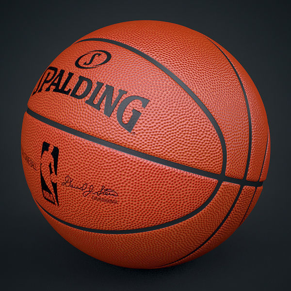 Spalding NBA Official Basketball Game Balls Pack 3D model_1