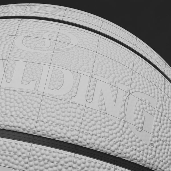 Spalding NBA Official Basketball Game Balls Pack 3D model_16