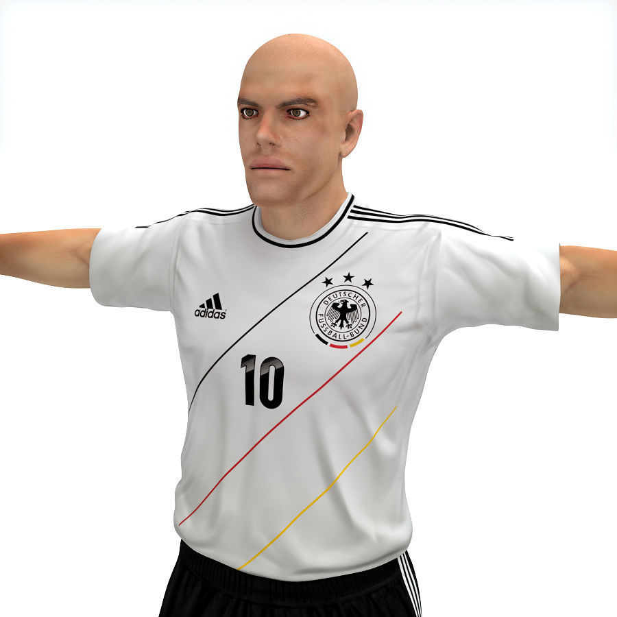 Football Player and Goalkeeper - Germany National Team 3D model_4