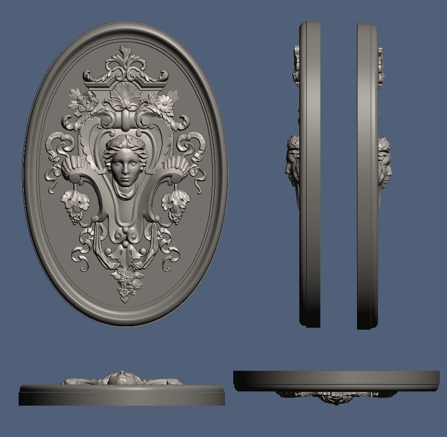 Reinassence decorative element 3D model_8