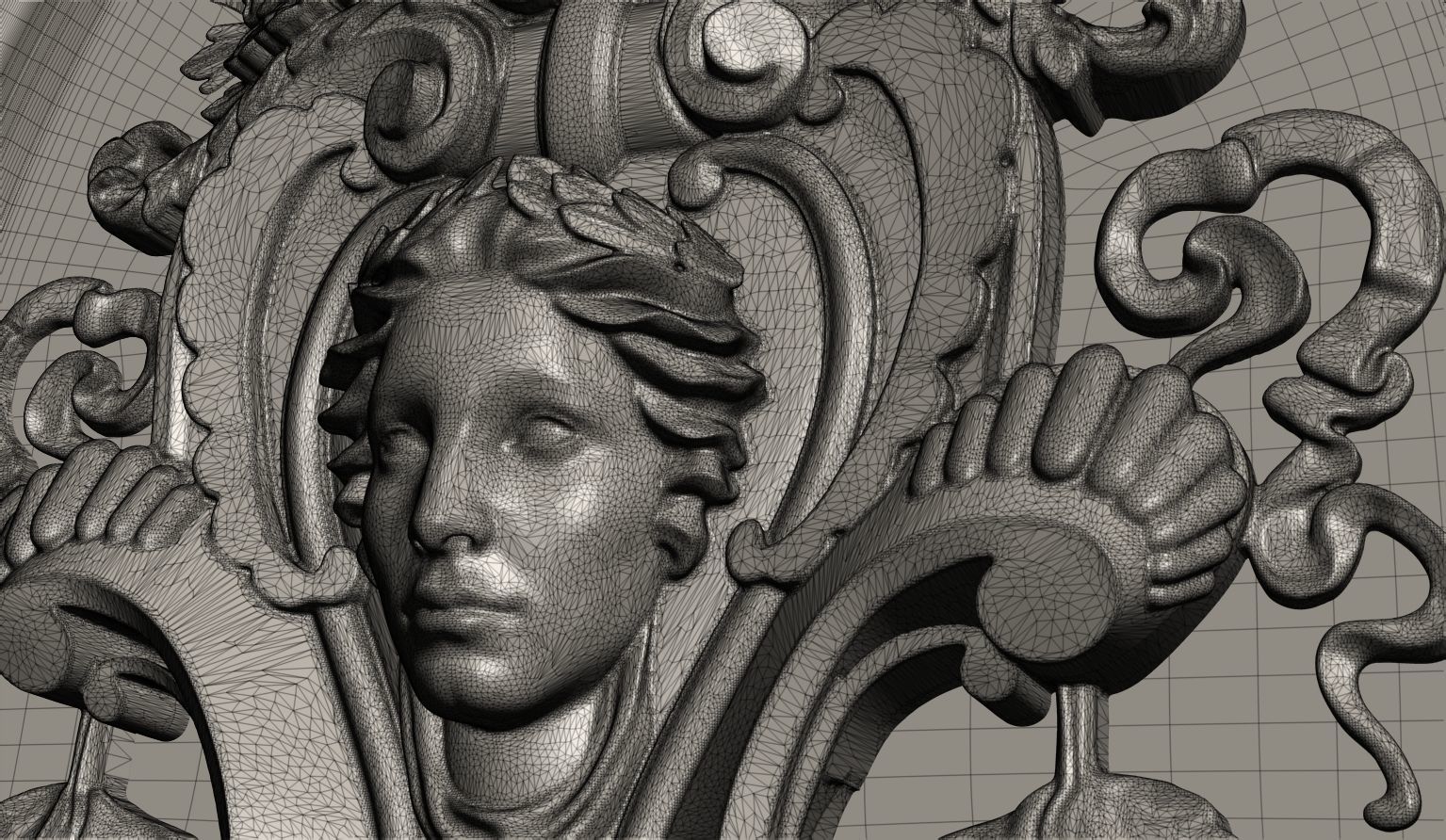 Reinassence decorative element 3D model_16