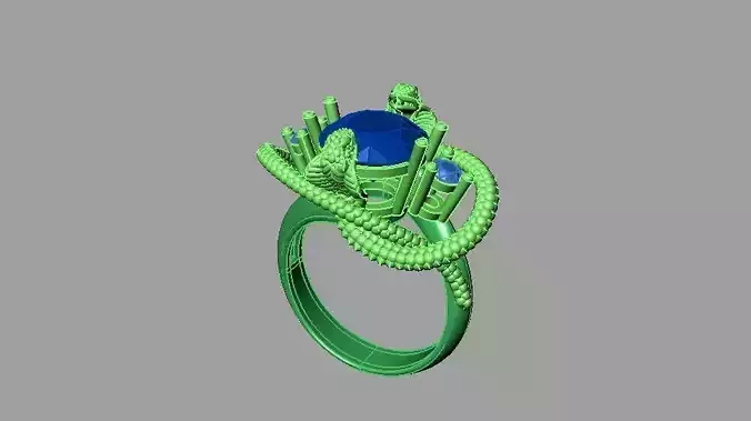 Double Head Snake Ring