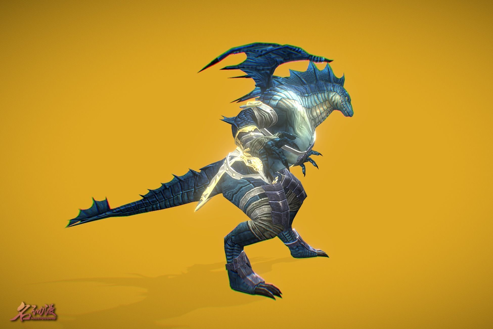 RPG Lizard Man 3 Low-poly 3D model_3