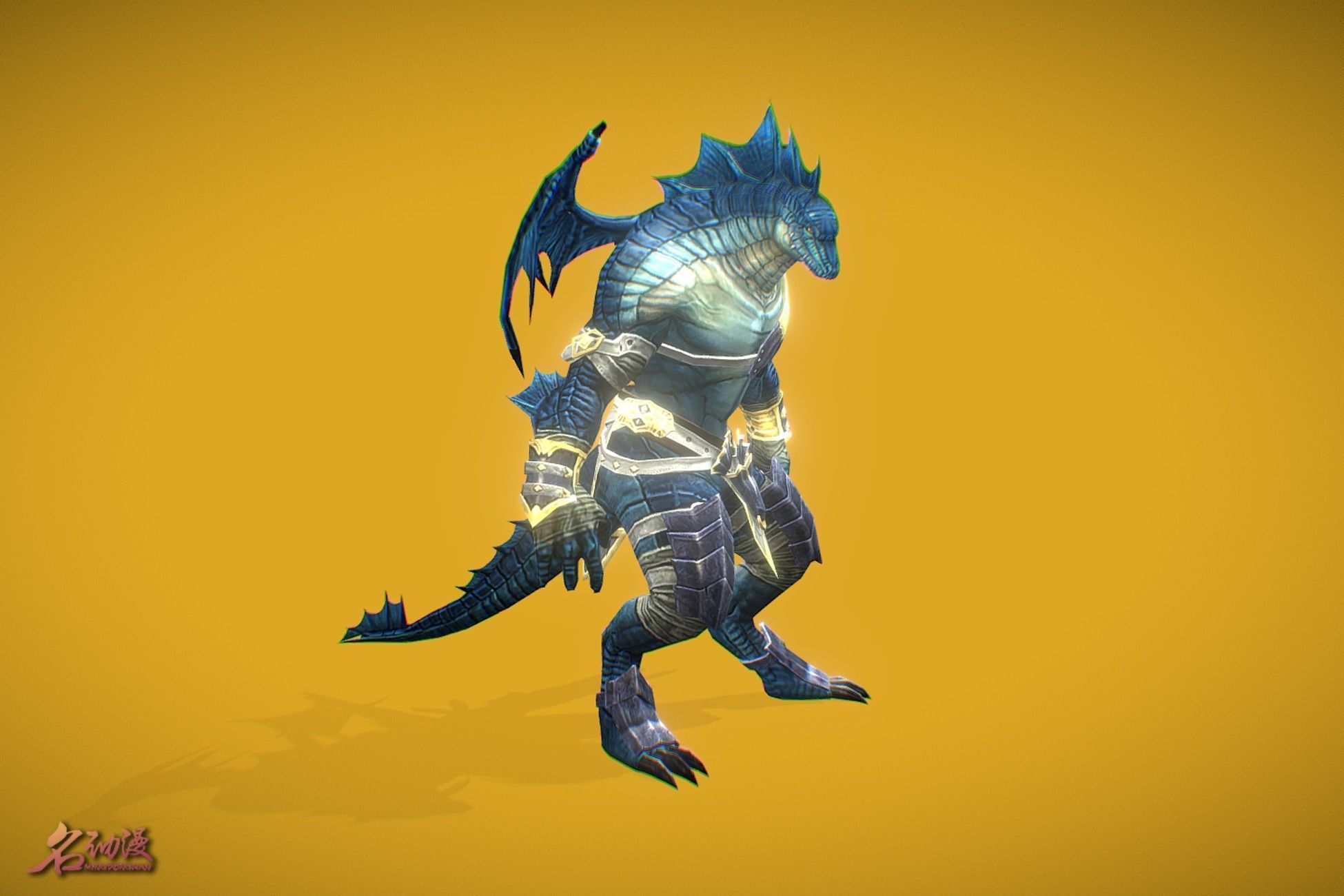 RPG Lizard Man 3 Low-poly 3D model_1