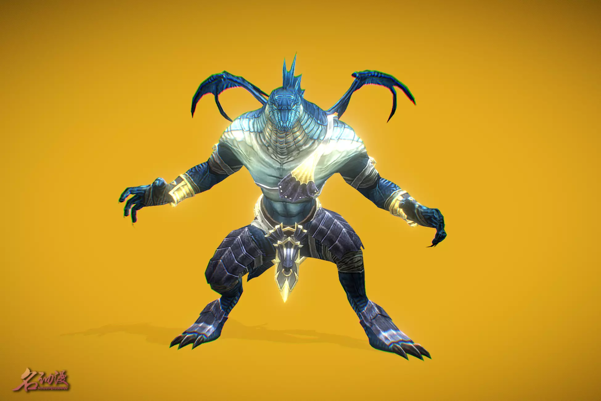 RPG Lizard Man 3 Low-poly 3D model_0