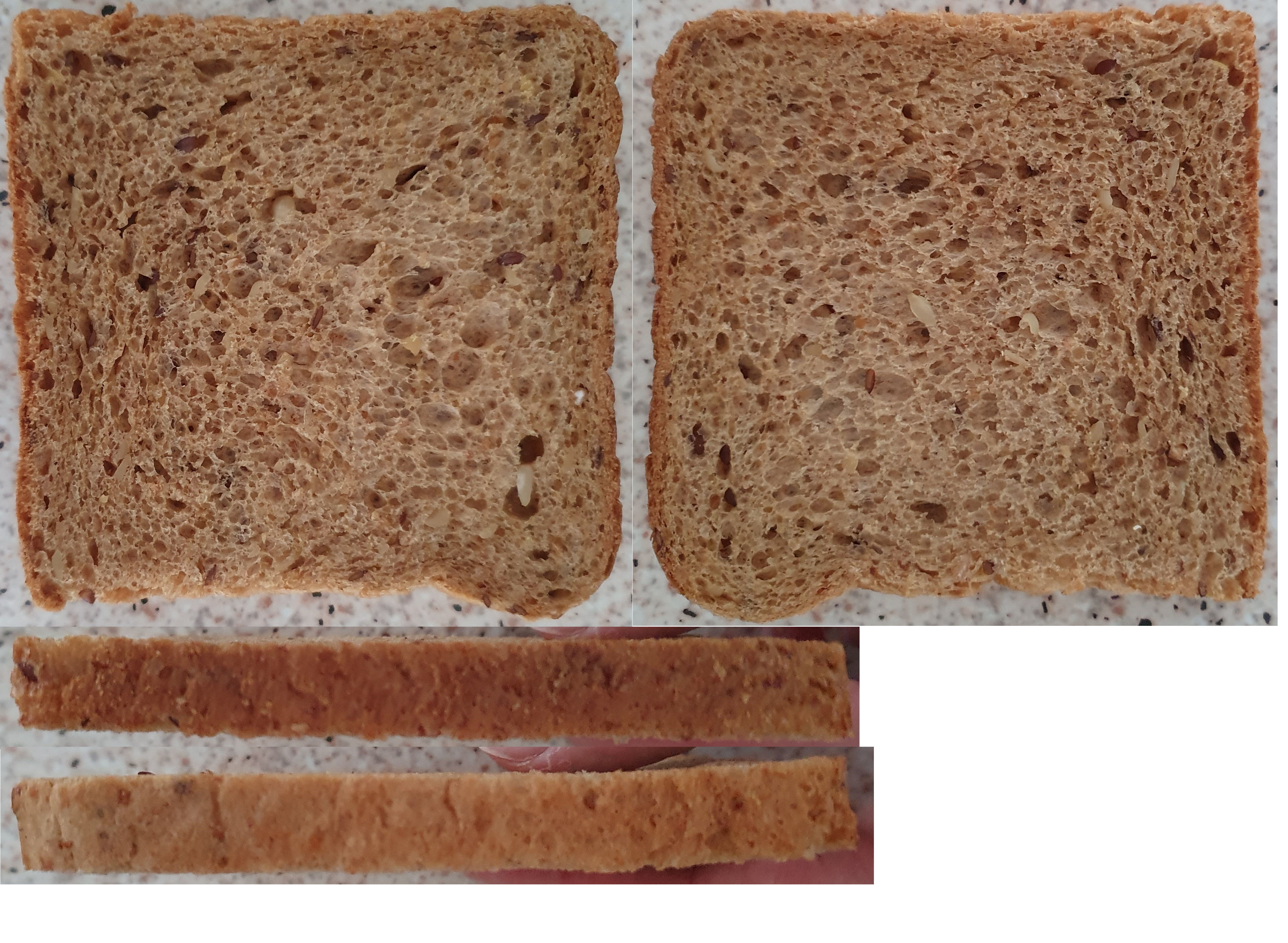 Toast bread  single piece Free 3D model_3