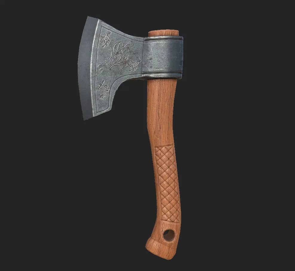 axe 5455 Free low-poly 3D model