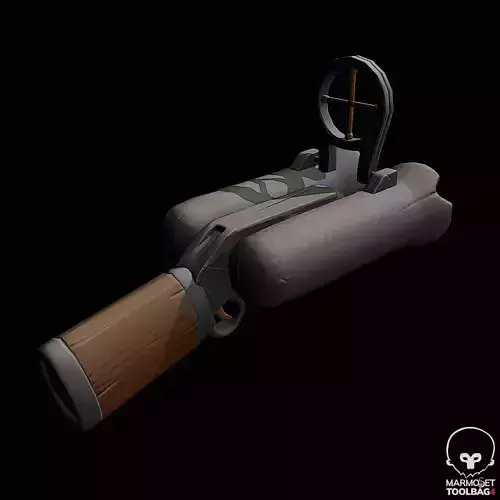 Lowpoly Stylized Shotgun Prop