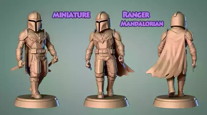 Starwars Miniature -Mandalorian Redesign Ranger-Mini Starwars