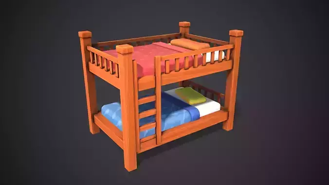 Bed Stylized Cartoon Bedroom Set