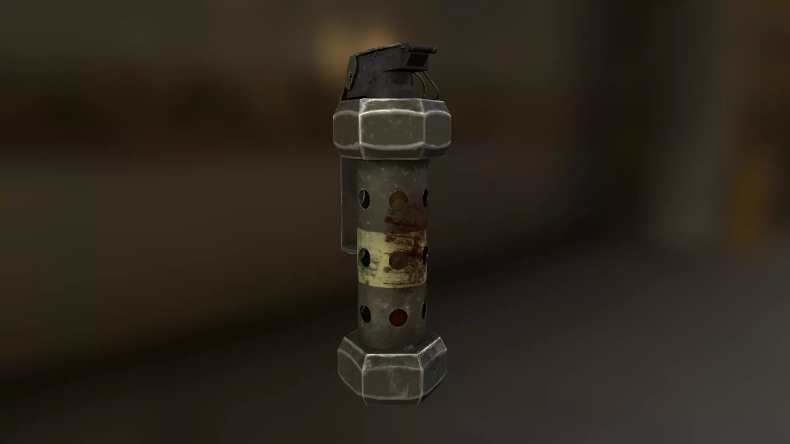 M84Grenade grenade launcher Low-poly 3D model_0