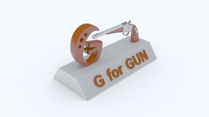 G for Gun 3D print model