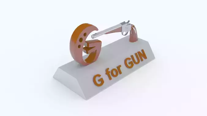 G for Gun 3D print model